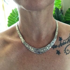 Handmade Silver Geometric Necklace